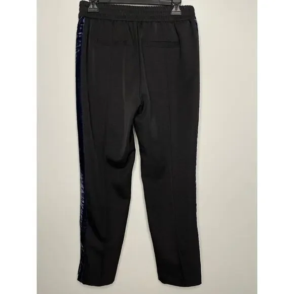 Scotch & Soda womens Tailored Pants Velvet Side Tapes size S Black - Picture 12 of 12